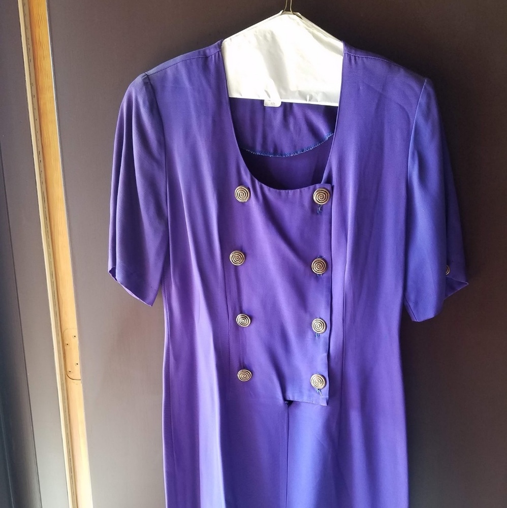 Purple vintage dress. Size 7/8.